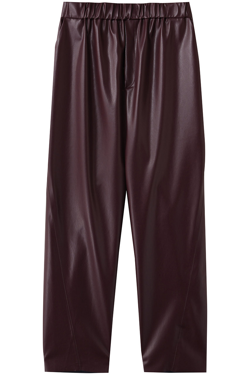 ベイジ，/BEIGE，のHYAL（ハイアル）/フェイクレザーカービーラインイージーパンツ(Bordeaux/PRCWLS0105)