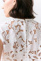 【予約販売】CITRINE / エンブロイダリーレースノースリーブブラウス ベイジ，/BEIGE，