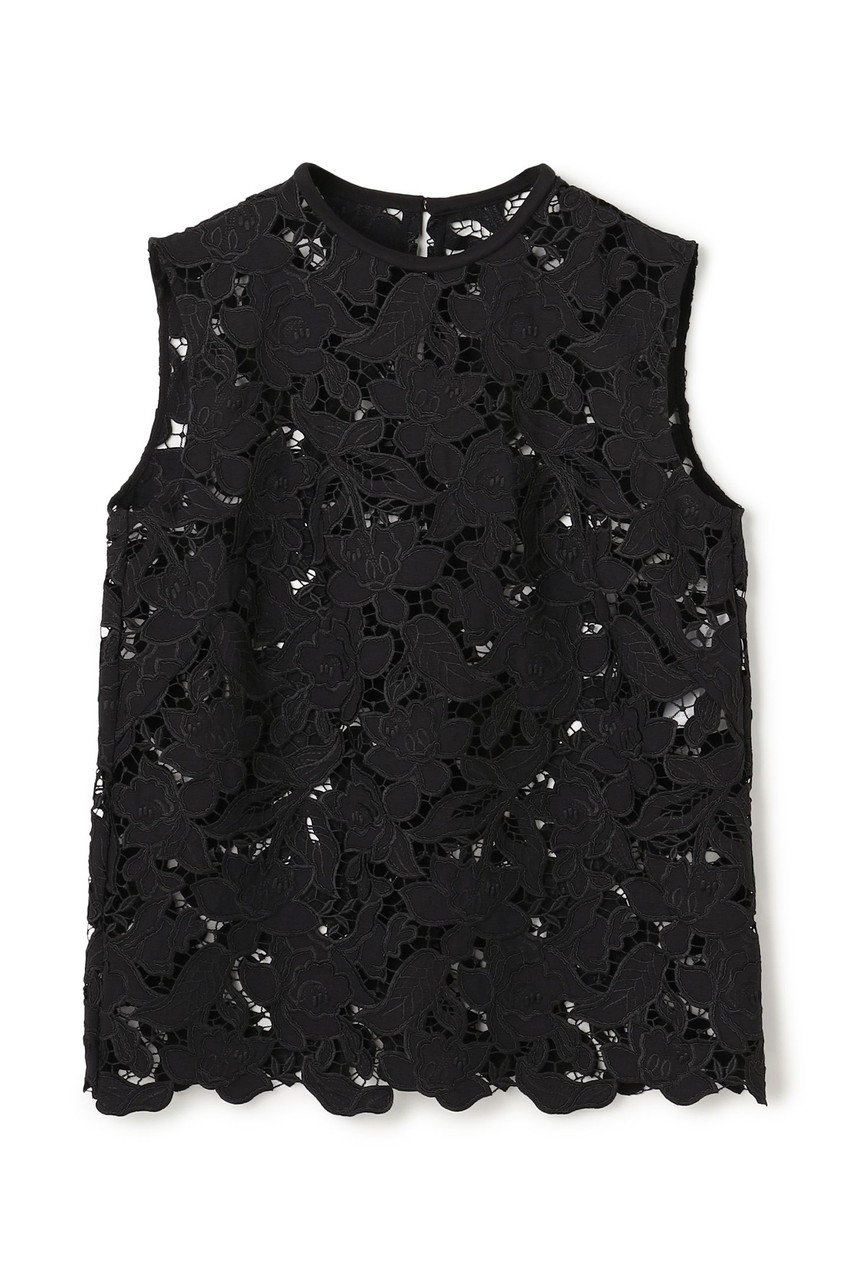 ベイジ，/BEIGE，の【予約販売】CITRINE / エンブロイダリーレースノースリーブブラウス(Black/BLCWLS0202)