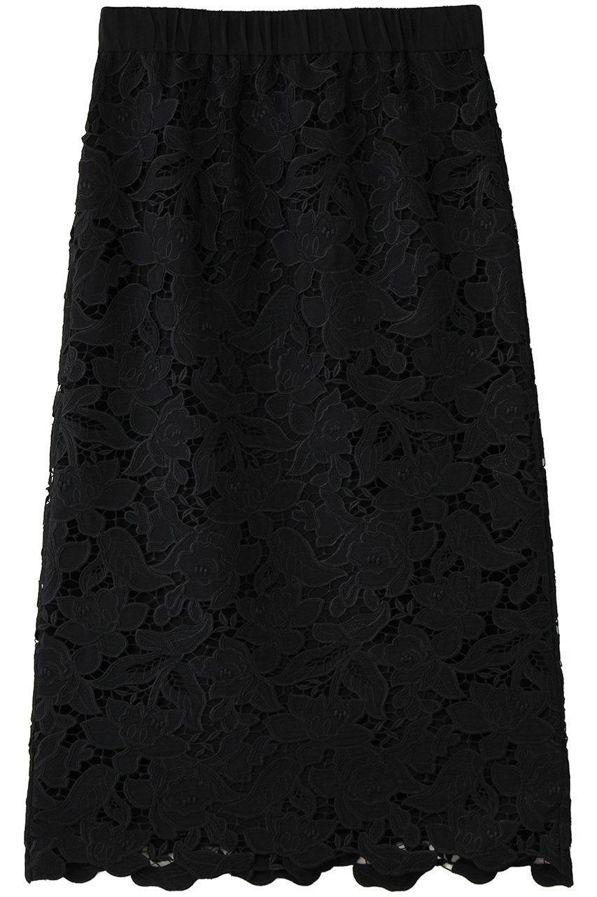 ベイジ，/BEIGE，のCITRINE / エンブロイダリーレースイージースカート(Black/SKCWLS0202)
