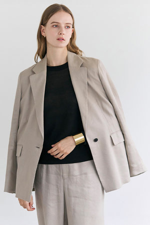 ベイジ，/BEIGE，の【予約販売】MICA / リネンブレンドテーラードジャケット(110800/110801)