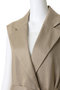【予約販売】MICA /  リネンブレンドベルト付きジレ ベイジ，/BEIGE，