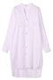 【予約販売】PAULINE / リネンヴィスコースオーバーサイズロングシャツ ベイジ，/BEIGE， Lilac