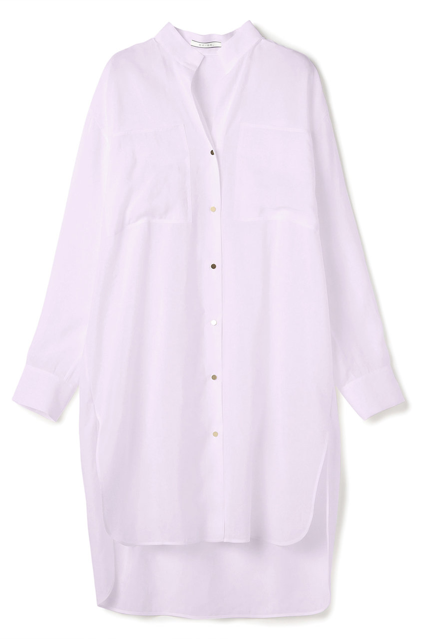 ベイジ，/BEIGE，の【予約販売】PAULINE / リネンヴィスコースオーバーサイズロングシャツ(Lilac/BLCWLS0208)