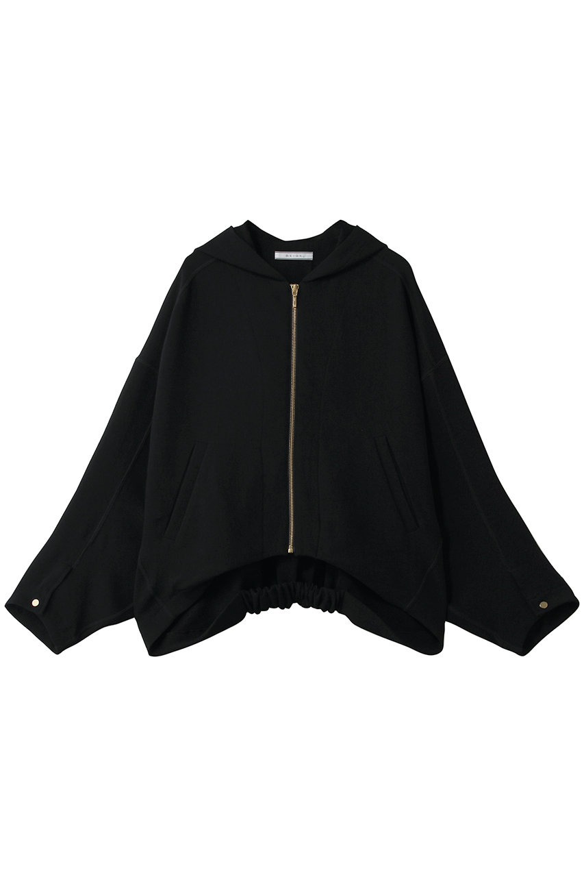 ベイジ，/BEIGE，のBROOM（ブルーム）/スウェット風コンパクトライトパーカー(Black/KKCWLS0200)