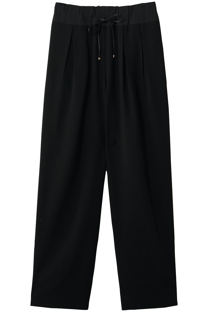 ベイジ，/BEIGE，のRUE（ルー）/ドライタッチイージーセミワイドパンツ(Black/PRCWLS0210)