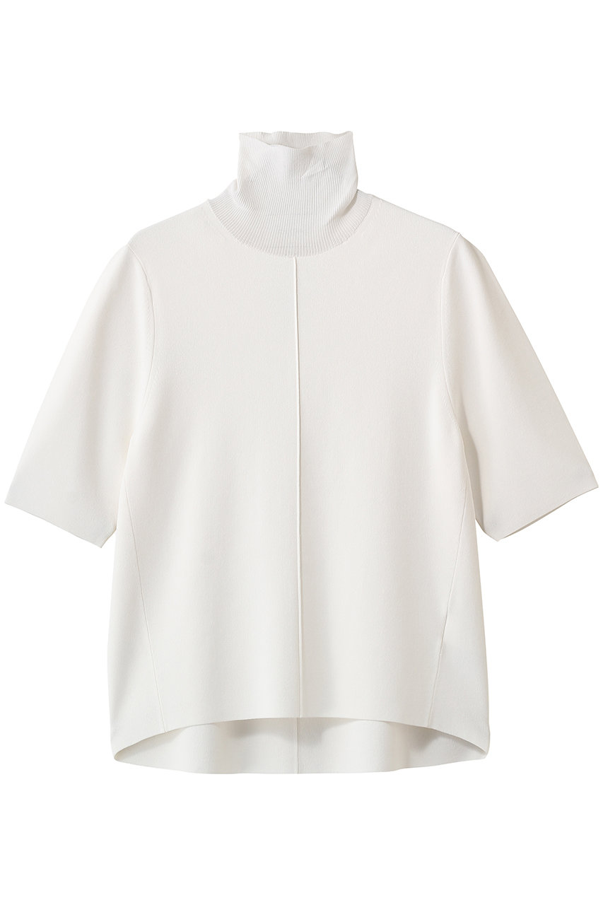 ベイジ，/BEIGE，のLAURA（ロラ）/ドライタッチ ストレッチショートスリーブニット(Ecru/KRCWLS0204)