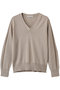 ARSENOPY（アルセノ）/コットンドライタッチ Vネックニット ベイジ，/BEIGE， Taupe