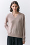ARSENOPY（アルセノ）/コットンドライタッチ Vネックニット ベイジ，/BEIGE，