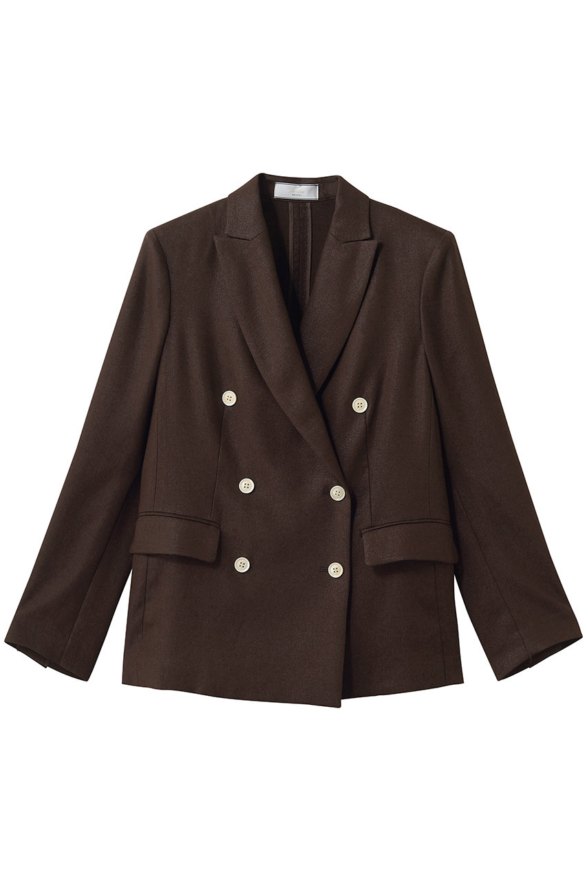 ベイジ，/BEIGE，のCAROLE（キャロル）/リネンライク ダブルジャケット(Bordeaux/JKCWLM0735)