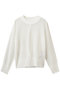 PYRRHOT（ピロート）/シアーコンビ バックスリットプルオーバー ベイジ，/BEIGE， Ecru
