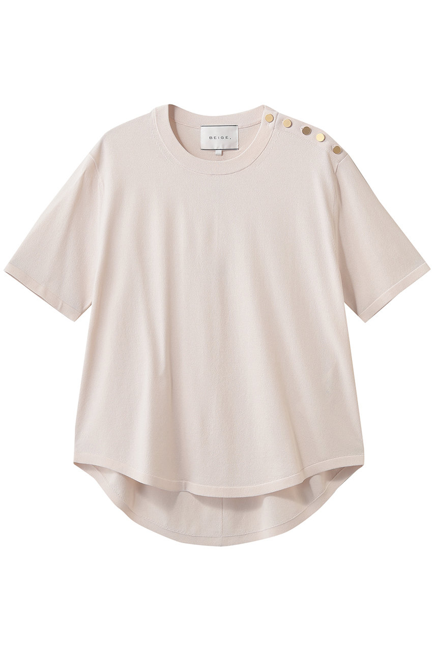 ベイジ，/BEIGE，のNADIA（ナディア）/ストレッチ メタルボタンニット(Pink/KRCWLM0402)