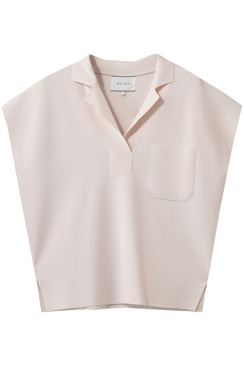 ベイジ，/BEIGE，のNADIA（ナディア）/ストレッチ スキッパーニット(Pink/KRCWLM0403)