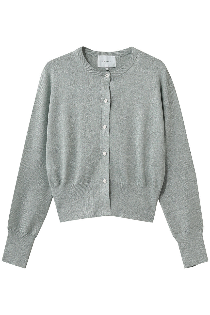 ベイジ，/BEIGE，のSMITHONITE（ スミソナイト）/リュクスグリッター ドルマンカーディガン(Sax/KRCWLM0406)