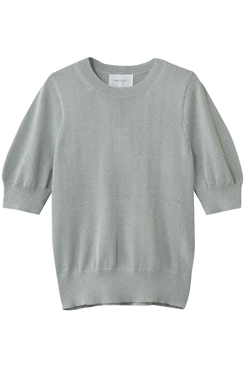 ベイジ，/BEIGE，のSMITHONITE（ スミソナイト）/リュクスグリッター コクーンプルオーバー(Sax/KRCWLM0407)