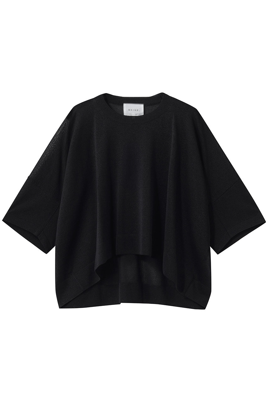 ベイジ，/BEIGE，のYOOPER（ユーパー）/ドライタッチ シアーニット(Black/KRCWLM0408)