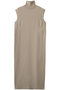 FLEUR（フルール）/異素材ネック ロングワンピース ベイジ，/BEIGE， Beige