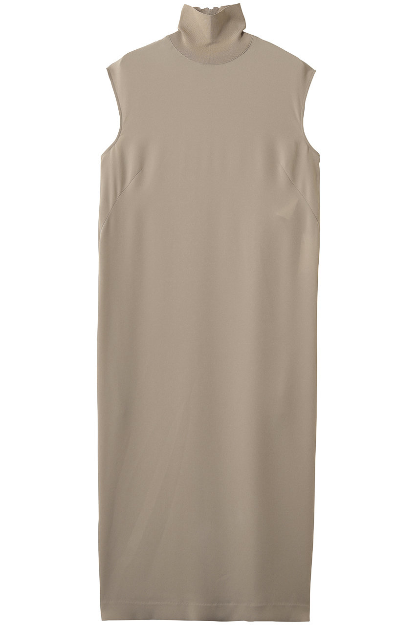 ベイジ，/BEIGE，のFLEUR（フルール）/異素材ネック ロングワンピース(Beige/OPCWLM0404)