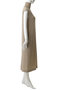 FLEUR（フルール）/異素材ネック ロングワンピース ベイジ，/BEIGE，