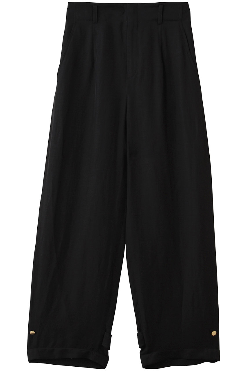 ベイジ，/BEIGE，のBERNARD（ベルナール）/リネン混 ヘムタグ 2WAYパンツ(Black/PRCWLM0401)