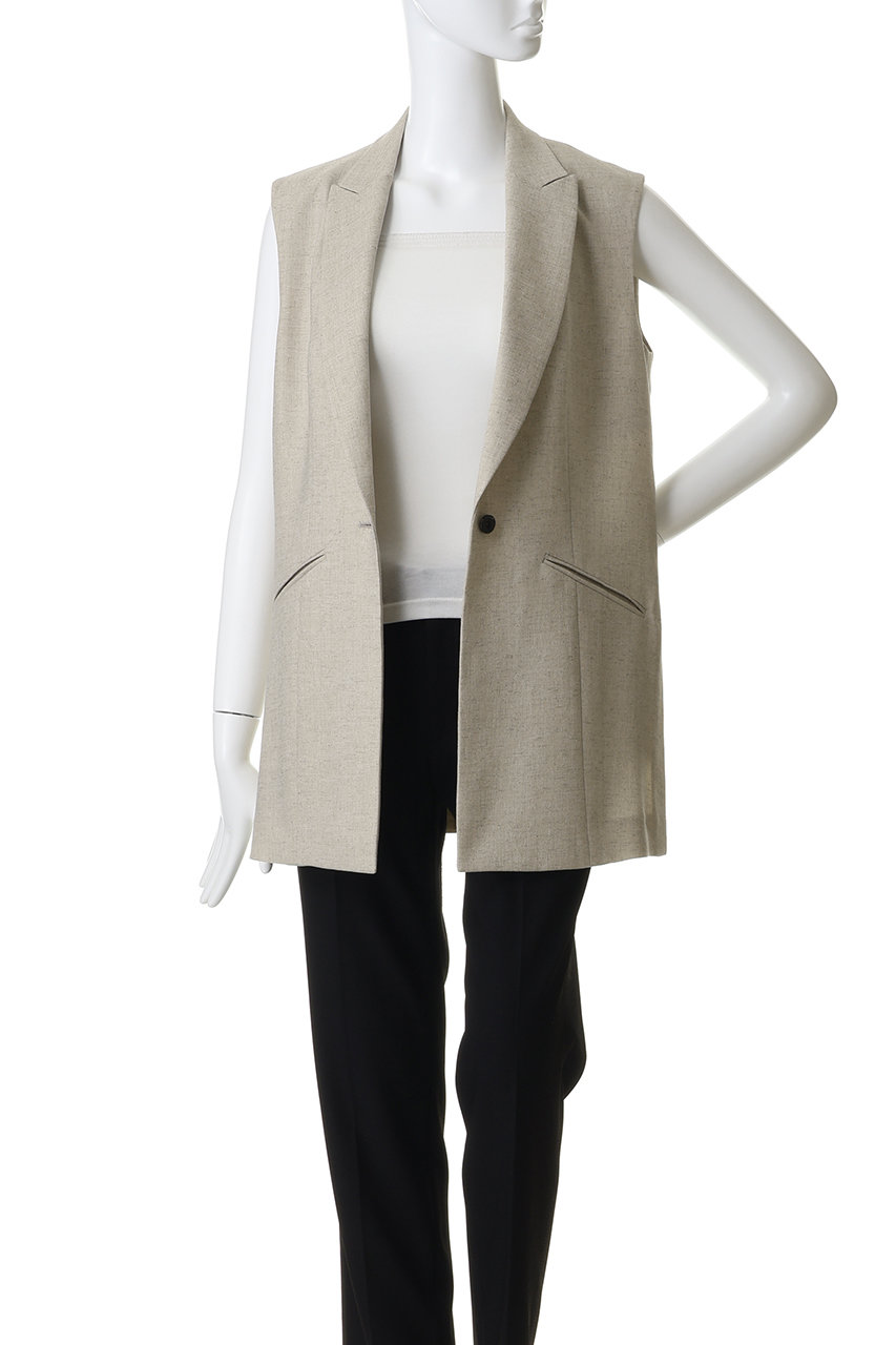 BEIGE，(ベイジ，)｜CAROLE（キャロル）/ジレ/Ecru の通販｜ELLESHOP