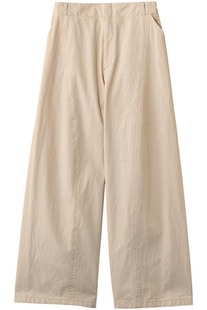 ベイジ，/BEIGE，のPREHNA（プレナ）/コットンツイル カービーシームワイドパンツ(110600/110601)