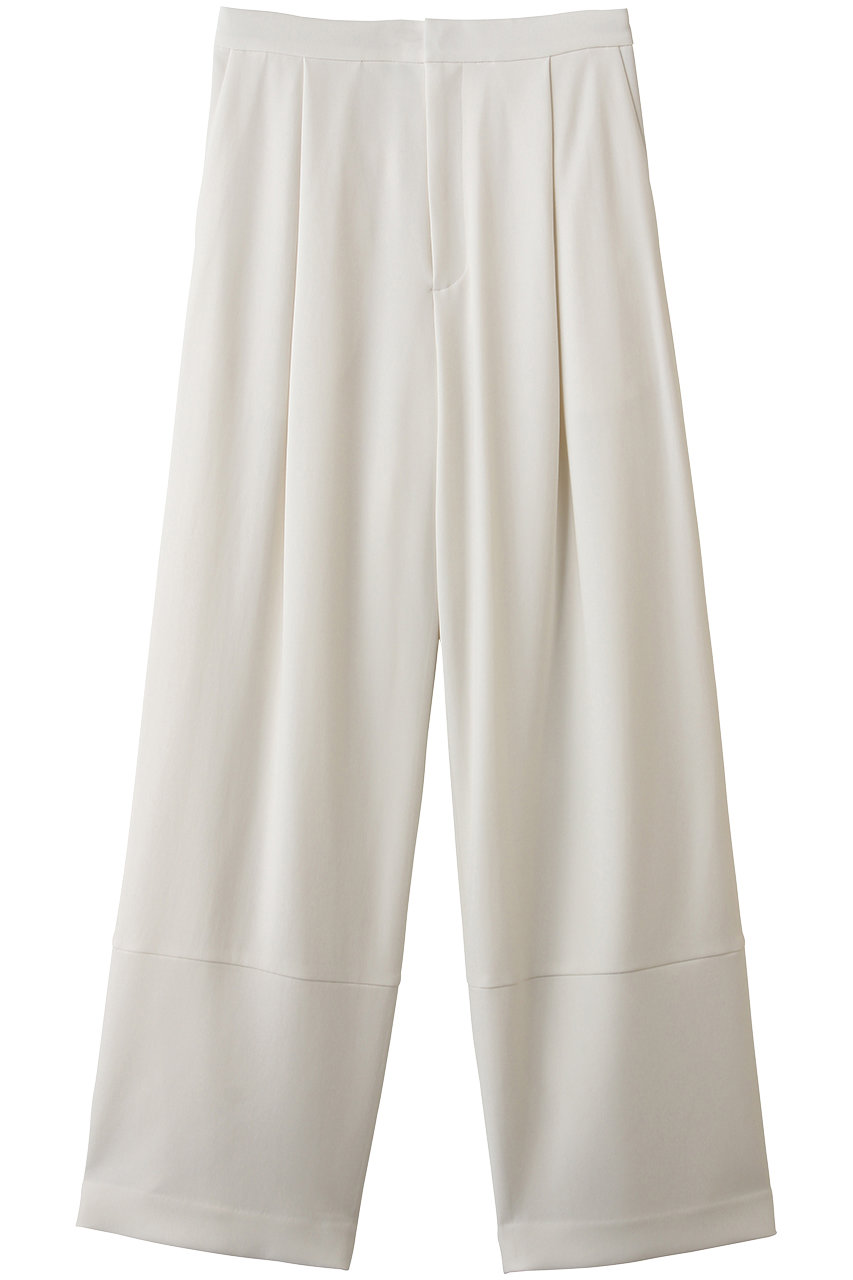 ベイジ，/BEIGE，のGYPSUM（ジプサム）/シルキータッチ セミワイドタックパンツ(Ecru/PRCWLS0301)