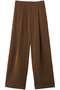 GYPSUM（ジプサム）/シルキータッチ セミワイドタックパンツ ベイジ，/BEIGE， Brown
