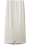 GYPSUM（ジプサム）/シルキータッチ Iラインロングスカート ベイジ，/BEIGE， Ecru