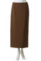 GYPSUM（ジプサム）/シルキータッチ Iラインロングスカート ベイジ，/BEIGE，