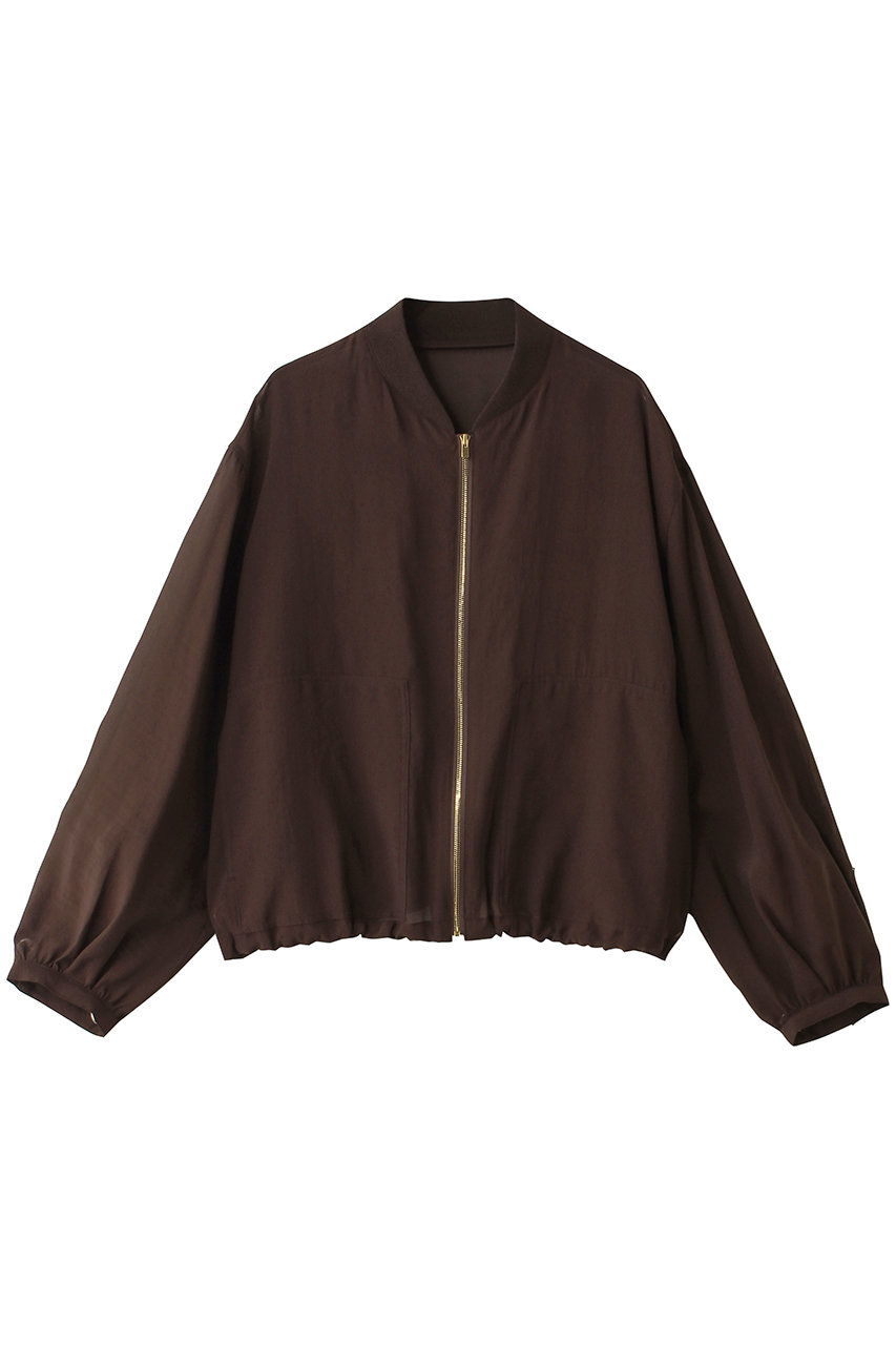 ベイジ，/BEIGE，のSERAPHIN（セラフィン）/ライトシアーギャザー ブルゾン(Bordeaux/JKCWLM0403)