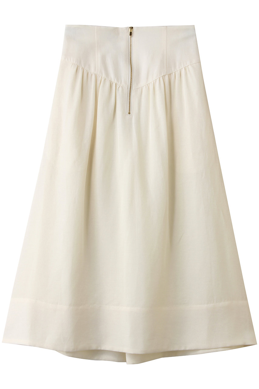 ベイジ，/BEIGE，のBERNARD（ベルナール）/リネン混 ゴールドジップ ハイウエススカート(Ecru/SKCWLM0401)