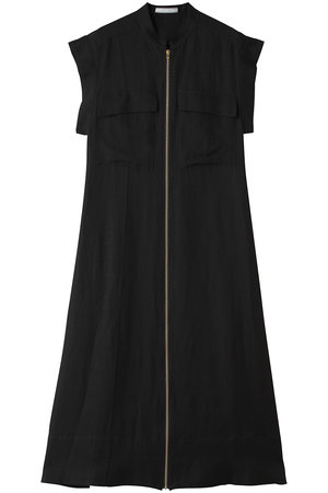 ベイジ，/BEIGE，のBERNARD（ベルナール）/リネン混 フロントジップ スタンドカラードレス(110500/110503)