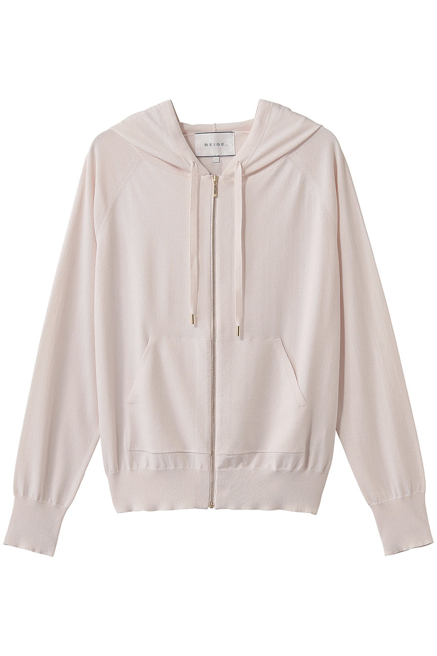 ベイジ，/BEIGE，のMONSTERA（モンステラ）/ストレッチ フーデッドニット(Pink/KRCWLM6450)