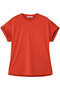 BORNA (ボーナ)/コットンスムースTシャツ ベイジ，/BEIGE， Red