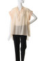 【予約販売】BAC（バック）/コットンシアー ギャザーブラウス ベイジ，/BEIGE，