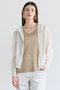 SIDERITE（シデライト）/シアージップフーディーニット ベイジ，/BEIGE，