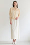 SIDERITE（シデライト）/シアージップフーディーニット ベイジ，/BEIGE，