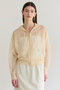 SIDERITE（シデライト）/シアージップフーディーニット ベイジ，/BEIGE，