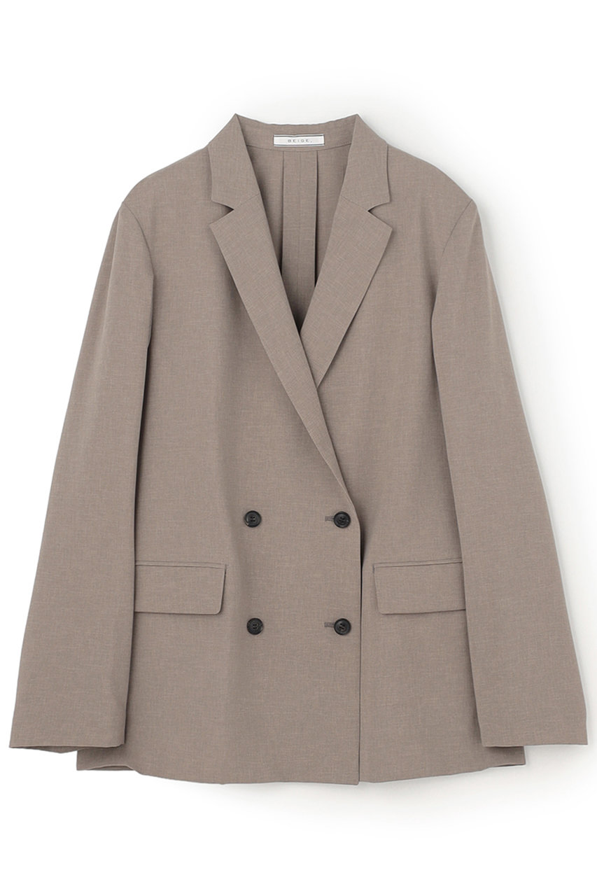 ベイジ，/BEIGE，の【予約販売】BATEAU / メランジ ダブルジャケット(Taupe/JKCWLM0002)