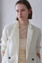【予約販売】BATEAU / メランジ ダブルジャケット ベイジ，/BEIGE，