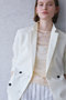 【予約販売】BATEAU / メランジ ダブルジャケット ベイジ，/BEIGE，