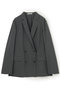 【予約販売】BATEAU / メランジ ダブルジャケット ベイジ，/BEIGE， Charcoal