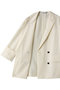 【予約販売】BATEAU / メランジ ダブルジャケット ベイジ，/BEIGE，
