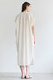 【予約販売】BATEAU / ギャザー ストレートドレス ベイジ，/BEIGE，