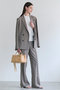 【予約販売】BATEAU / バックスリット ストレートパンツ ベイジ，/BEIGE，