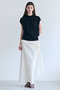 【予約販売】BATEAU / サイドディテール Iラインスカート ベイジ，/BEIGE，