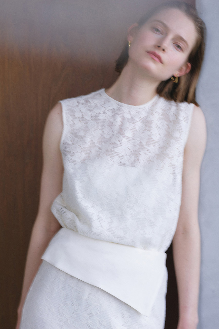 BEIGE，(ベイジ，)｜【予約販売】FLUORITE / 異素材コンビ レース