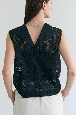 ベイジ，/BEIGE，の【予約販売】FLUORITE / 異素材コンビ レースブラウス(110400/110401)