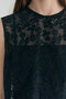 【予約販売】FLUORITE / 異素材コンビ レースブラウス ベイジ，/BEIGE，
